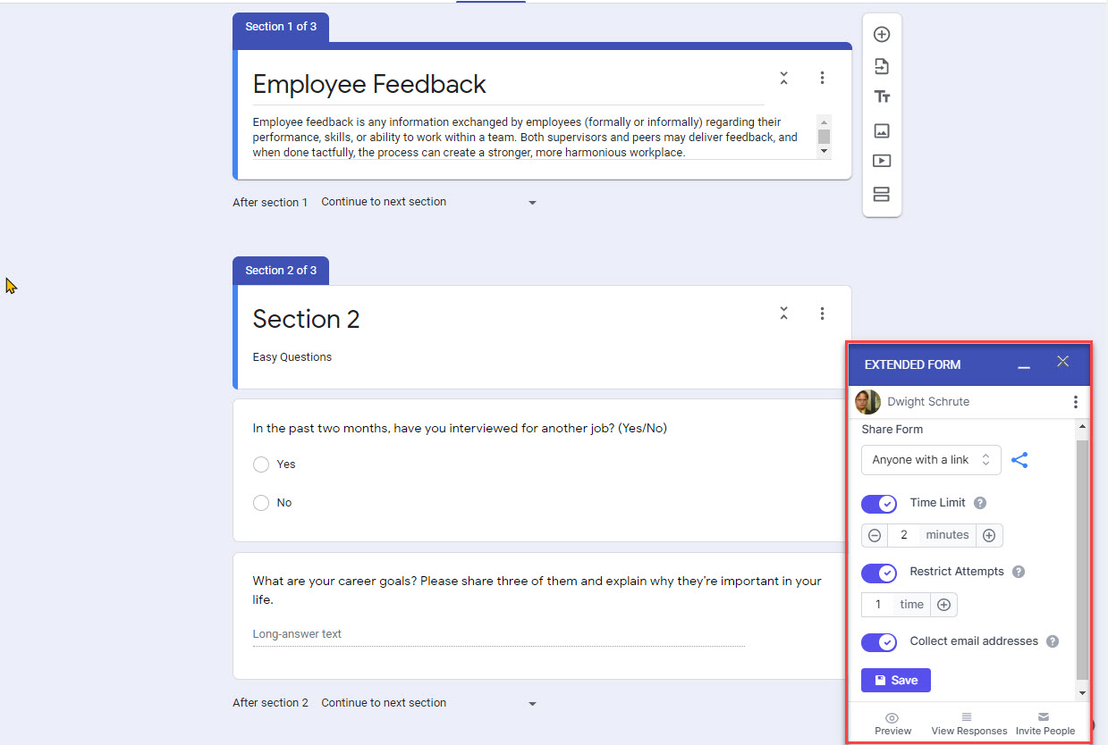 Extended Forms Configuration - Configure Form