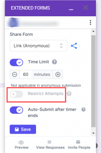 How to Share Form and Accept Responses Using Extended Forms – Documentation